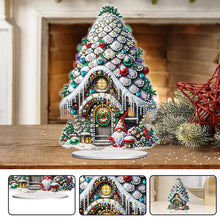 Load image into Gallery viewer, Acrylic Winter Christmas House Diamond Painting Desktop Decorations for Beginner