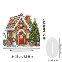 Load image into Gallery viewer, Acrylic Winter Christmas House Diamond Painting Desktop Decorations for Beginner