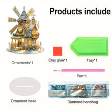 Load image into Gallery viewer, Acrylic Winter Christmas House Diamond Painting Desktop Decorations for Beginner