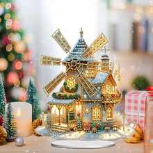Load image into Gallery viewer, Acrylic Winter Christmas House Diamond Painting Desktop Decorations for Beginner