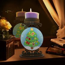Load image into Gallery viewer, Christmas Tree Diamond Painting Candle Holder Ornaments Gifts for Family Friends