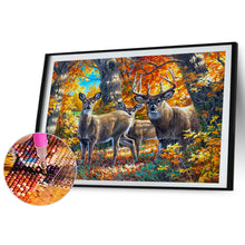 Load image into Gallery viewer, Diamond Painting - Full Round - Maple forest elk (40*30CM)