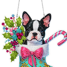 Load image into Gallery viewer, Acrylic Special Shaped Christmas Stocking French Bulldog Hanging Diamond Kits