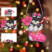 Load image into Gallery viewer, Acrylic Special Shaped Christmas Stocking Schnauzer Hanging Diamond Kits Decor