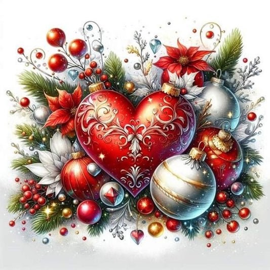 AB Diamond Painting - Full Round - Christmas love ball (30*30CM)