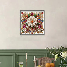 Load image into Gallery viewer, AB Diamond Painting - Full Round - white pearl flower (40*40CM)