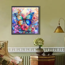 Load image into Gallery viewer, AB Diamond Painting - Full Round - flower butterfly (40*40CM)