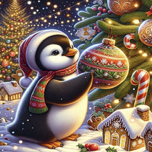 Load image into Gallery viewer, AB Diamond Painting - Full Round - winter christmas penguin (40*40CM)