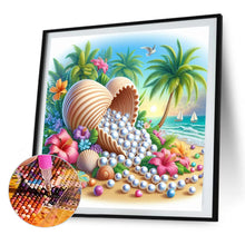 Load image into Gallery viewer, AB Diamond Painting - Full Round - love shell pearls (40*40CM)