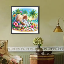 Load image into Gallery viewer, AB Diamond Painting - Full Round - love shell pearls (40*40CM)