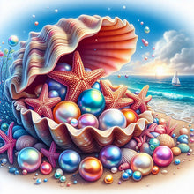 Load image into Gallery viewer, AB Diamond Painting - Full Round - Shell Starfish Pearl (40*40CM)