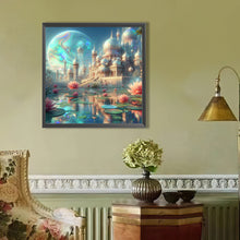 Load image into Gallery viewer, AB Diamond Painting - Full Round - Planet Lotus Castle (40*40CM)