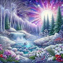 Load image into Gallery viewer, AB Diamond Painting - Full Round - flowers river sunshine (40*40CM)