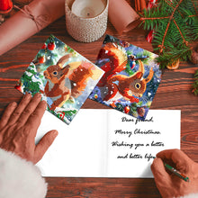 Load image into Gallery viewer, 12Pcs Christmas Special Shape Bird Diamond Drawing Card for Holiday Party Favors