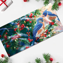 Load image into Gallery viewer, 12Pcs Christmas Special Shape Bird Diamond Drawing Card for Holiday Party Favors