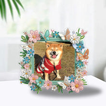 Load image into Gallery viewer, Special Shape Floral Table Top Diamond Painting Frame Kits for Home Office Decor