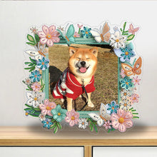 Load image into Gallery viewer, Special Shape Floral Table Top Diamond Painting Frame Kits for Home Office Decor
