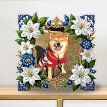 Load image into Gallery viewer, Special Shape Floral Table Top Diamond Painting Frame Kits for Home Office Decor