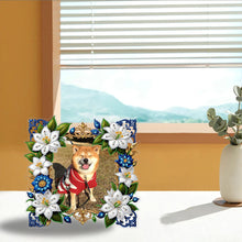 Load image into Gallery viewer, Special Shape Floral Table Top Diamond Painting Frame Kits for Home Office Decor