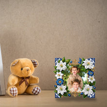 Load image into Gallery viewer, Special Shape Floral Table Top Diamond Painting Frame Kits for Home Office Decor