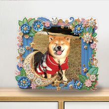 Load image into Gallery viewer, Special Shape Floral Table Top Diamond Painting Frame Kits for Home Office Decor