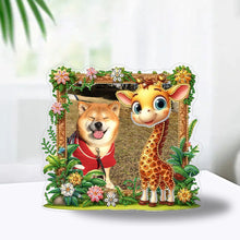 Load image into Gallery viewer, Special Shape Floral Table Top Diamond Painting Frame Kits for Home Office Decor