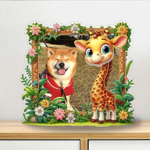 Load image into Gallery viewer, Special Shape Floral Table Top Diamond Painting Frame Kits for Home Office Decor