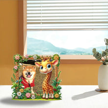 Load image into Gallery viewer, Special Shape Floral Table Top Diamond Painting Frame Kits for Home Office Decor