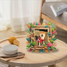 Load image into Gallery viewer, Special Shape Floral Table Top Diamond Painting Frame Kits for Home Office Decor