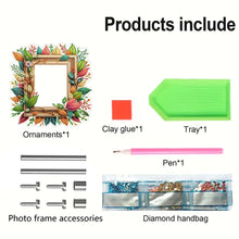 Load image into Gallery viewer, Special Shape Floral Table Top Diamond Painting Frame Kits for Home Office Decor