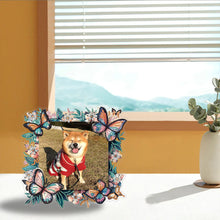 Load image into Gallery viewer, Special Shape Floral Table Top Diamond Painting Frame Kits for Home Office Decor