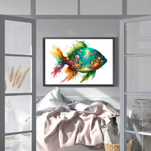 Load image into Gallery viewer, AB Diamond Painting - Full Round - Green fish under the sea (40*60CM)