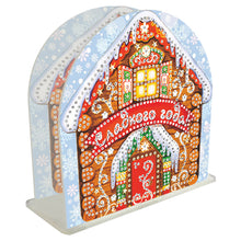 Load image into Gallery viewer, Acrylic Christmas Cookie House Diamond Painting Napkin Rack Decor for Art Crafts