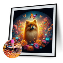 Load image into Gallery viewer, Diamond Painting - Full Round - Butterfly, flower, puppy (40*40CM)