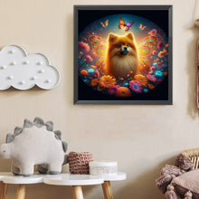 Load image into Gallery viewer, Diamond Painting - Full Round - Butterfly, flower, puppy (40*40CM)