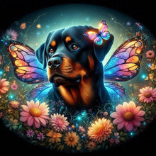 Load image into Gallery viewer, Diamond Painting - Full Round - Butterfly, flower, puppy (40*40CM)