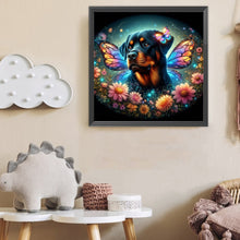 Load image into Gallery viewer, Diamond Painting - Full Round - Butterfly, flower, puppy (40*40CM)