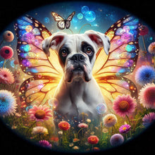 Load image into Gallery viewer, Diamond Painting - Full Round - Butterfly, flower, puppy (40*40CM)