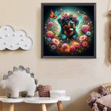 Load image into Gallery viewer, Diamond Painting - Full Round - Butterfly, flower, puppy (40*40CM)