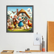 Load image into Gallery viewer, Diamond Painting - Full Round - Warm old couple (40*40CM)