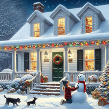 Load image into Gallery viewer, Diamond Painting - Full Round - Winter house (40*40CM)