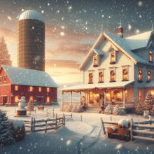 Load image into Gallery viewer, Diamond Painting - Full Round - Winter house (40*40CM)