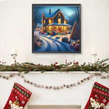 Load image into Gallery viewer, Diamond Painting - Full Round - Winter house (40*40CM)