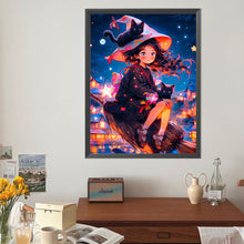 Load image into Gallery viewer, Diamond Painting - Full Round - Anime girl and cat (40*50CM)