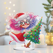Load image into Gallery viewer, Christmas Grandma Diamond Painting Desktop Ornaments Kit for Adults Beginner (B)