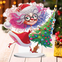 Load image into Gallery viewer, Christmas Grandma Diamond Painting Desktop Ornaments Kit for Adults Beginner (B)