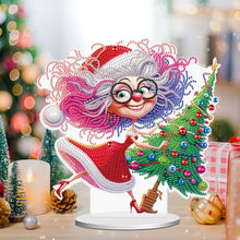 Load image into Gallery viewer, Christmas Grandma Diamond Painting Desktop Ornaments Kit for Adults Beginner (B)
