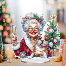 Load image into Gallery viewer, Christmas Grandma Diamond Painting Desktop Ornaments Kit for Adults Beginner (C)