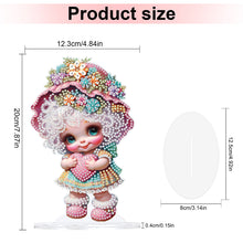Load image into Gallery viewer, Cute Girl Diamond Painting Desktop Ornaments Kit for Home Office Decor (A)