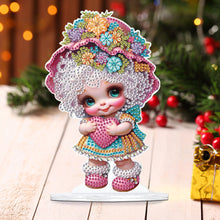 Load image into Gallery viewer, Cute Girl Diamond Painting Desktop Ornaments Kit for Home Office Decor (A)